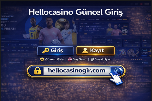 Hellocasino, güçlü altyapısı, hızlı ödeme sistemleri ve kullanıcı odaklı kampanya seçenekleriyle dijital bahis deneyimini bir üst seviyeye taşıyan yenilikçi bir platformdur.